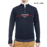 トミーヒルフィガー ゴルフ メンズ フロントロゴ ハーフジップ モックネックセーター TOMMY HILFIGER GOLF THMA472 秋冬モデル お誕生日祝い お祝い 記念品 お父さん 父の日 彼氏 男性 30代 40代 50代 60代  還暦祝い 敬老の日 人気プレゼント プレゼント