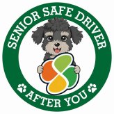 カーサイン 高齢者マーク SENIOR SAFE DRIVER シュナプー ステッカー シール 直径13cm 肉球 日本製 車