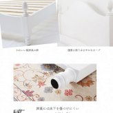 ベッド 寝具 すのこ 姫系 エレガント シングル 大人かわいい セミダブル 姫系すのこ フレーム ベットフレーム ベット インテリア 家具 女の子 韓国 韓国インテリア フレーム＋マットレス付き
