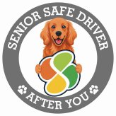カーサイン 高齢者マーク SENIOR SAFE DRIVER アイリッシュセター ステッカー シール 直径13cm 肉球 日本製 車