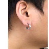 金属アレルギー フープピアス ハワイアンジュエリー 純チタン 誕生石 フープピアス カットアウト【M】 片耳購入可能 キャッチ シンプル 20G(ゲージ) BY THE TIEA バイザシー ギフト ハロウィン 【品番：TIE109】