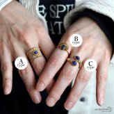 ステンレス ボヘミアンリング 3タイプ ラピスラズリ 18KGP ゴールド gold エスニック オープンリング フリーサイズ レディース 女性 指輪 金属アレルギー対応