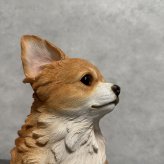 犬 置物 大きい 見上げるチワワ 横幅26.8cm woobia ウービア かわいい おしゃれ ガーデン インテリア オブジェ 巨大 プレゼント 北欧 玄関 雑貨 動物 モダン 面白い 庭 ギフト 屋外 家 リアル 玄関先 ガーデンオーナメント