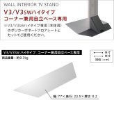 WALLインテリアテレビスタンドV3ハイタイプコーナー兼用自立ベース専用 ポリカーボネートフロアシート テレビ台 テレビスタンド 部品 パーツ フローリング 床保護パネル 床 シート 傷防止 キズ防止 汚れ防止 保護 WALLオプション 新生活