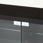 ガラスコレクションケース 不二貿易 ロータイプ 4段 ブ 高さ90cm 幅90cm 奥行き29cm 強化ガラス棚 可動棚 フィギュア コミック収納に最適