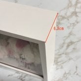 ◆花時計 【BOX FLOWER エレガント・スクエア】ライトブルー 置時計 ・掛時計 ハンドメイド 