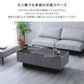 テーブル 日本製 コンクリート調センター 120cm幅 【Cray-クレイ-】