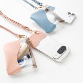 福袋 全機種対応 スマホケース 【 ちょいまる シュリンクレザー ストラップ リング付クリアポーチセット 】 スマホショルダー ポーチ 推し活