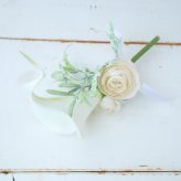 カラーのリースブーケ ウェディングブーケ 結婚式 前撮り アーティフィシャルフラワー 造花 造花 インテリア 430