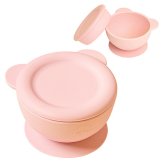 当日出荷 楽天ランキング受賞！リリーブ ファースト離乳食吸着ボウル ピンク ギフト reliev ベビー食器 離乳食 食器 出産祝い プレゼント 子供用食器 プラチナシリコン 食洗機 電子レンジOK 皿 ベビーボウル キッズボウル 離乳食初期・中期 もらって 嬉しい