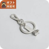 エムエムシックス MM6 Maison Margiela ポリッシュドパラジウム クリップキーリング sm6ua0022-p9210-951 ユニセックス シルバー キーリング