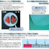 フィットネスマット フィットライン180 AML-480 波形パターン ヨガマット トレーニングマット エクササイズマット ストレッチマット 抗菌仕様 軽量 滑らない 180cm 厚手 高弾力 衝撃吸収 ウォーターブルー