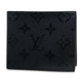 ルイヴィトン 財布 メンズ 二つ折り財布 LOUIS VUITTON ポルトフォイユ マルコ モノグラム ミッドナイト ブラック 黒 小銭入れ付き コンパクトウォレット M2A672 ブランド財布 ギフト プレゼント 新品