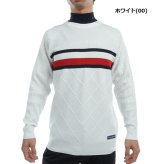 トミーヒルフィガー ゴルフ メンズ シグネチャーストライプ クルーネックセーター TOMMY HILFIGER GOLF THMA473 秋冬モデル お誕生日祝い お祝い 記念品 お父さん 父の日 彼氏 男性 30代 40代 50代 60代  還暦祝い 敬老の日 人気プレゼント プレゼント