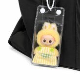 【ラッピング無料】ミニラブブ クリアケース THE MONSTER PIN FOR LOVE シリーズ対応 PVC 透明 ディスプレイバッグ 収納ケース 着せ替え対応 ギフト ぬい活 