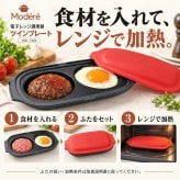 電子レンジ グリルプレート ダブル ツインプレート レシピ本付き 食洗機対応 乾燥機対応 レンジ調理 同時調理 蓋付き 焼き目 レンジグリルパン お弁当 朝食 おかず 時短 