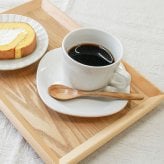 スプーン カトラリー おしゃれ 木 木製 コーヒースプーン ティースプーン 業務用 かわいい 小さめ デザートスプーン 13.8cm スープ 漆 天然木製 食器 コーヒー デザート カフェ風 シンプル 栗の木 アイスクリーム