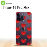 iPhone14 ProMax iPhone14 Pro Max スマホケース 背面ケース ハードケース ハート A 赤 2022年 9月発売 nk-i14pm-017