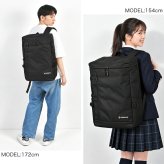 リュック Airwalk エアウォーク バックパック メンズ レディース 45L 大容量 リュックサック 大きい ボックス型 スクエア型 A4 A3 PC 収納 ポケット 部活 出張 旅行 通勤 通学 修学旅行 林間学校 2泊 3泊 アウトドア スポーツ ブランド シンプル 高校生 無地 黒 ブラック