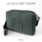 LA FILLE DES FLEURS ショルダーバッグ レディースバッグ ラ フィーユ デ フルール ネイビー / カーキ 軽い 肩掛け バッグ レディース おしゃれ トラベルバッグ 旅行 コンパクト 斜め掛け 小型バッグ ミニバッグ ポシェット 鞄 カバン