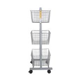 ダルトン ワイヤー ラック ウィズ キャスターズ H20-0283HGY 送料無料 収納 移動 ワゴン バスケット キッチン リビング