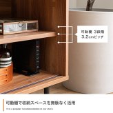 テレビ台 テレビボード ガラス ローボード 木製 テレビラック スリム 収納 TV台 省スペース ガラス扉 壁寄せ 一人暮らし 収納棚 Laura ラウラ 収納付き 幅120 可動棚 2段 ロータイプ コード穴 32型 32インチ 40型 40インチ