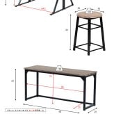 シーンに合わせて天板サイズを変えられるダイニングテーブルにイス2脚と2人掛けベンチが付いたダイニング4点セット。デスクとして使っても◎ 新生活