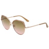 ゲス GUESS サングラス ノーズパッド UVカット アイウェア キャットアイ フォックス GU7736/S 57G 58 メンズ レディース ユニセックス シャイニーベージュ+ライトブラウングラデーションピンク 海外正規品