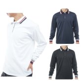 トミーヒルフィガー ゴルフ メンズ 針抜きジャガード 長袖ポロシャツ TOMMY HILFIGER THMA663 2026年秋冬モデル お誕生日祝い お祝い 記念品 お父さん 父の日 彼氏 男性 30代 40代 50代 60代  還暦祝い 敬老の日 人気プレゼント プレゼント