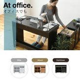デスク3点セット シンプルな にチェストとラックが付いたセットアイテム。 の足元には配線が収納できるスペースあり 幅100cm、奥行45cmのコンパクトなデザイン デスクセット 机セット チェスト付きデスク ラック付きデスク 省スペース 家具 インテリア 新生活