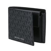 マイケルコース 二つ折り財布 二折財布 コンパクト メンズ アウトレットブランド MICHAEL KORS クーパー 36U9LCRF3B-BK BLACK