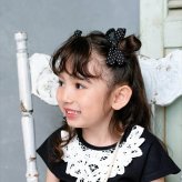 ヘアクリップ リボン かわいい 通販 Rora ドッティ 2個セット ヘアアクセサリー 髪飾り キッズ 子ども こども 女の子 ママ 姉妹 お揃い フォーマル カジュアル 卒園式 入学式 発表会 結婚式 可愛い おしゃれ 上品 キッズファッション