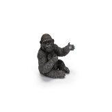 スマホスタンド woobia ウービア ゴリラ おもしろ雑貨 リアル動物オーナメント 卓上 デスク インテリア 誕生日 父の日 昇進祝い 退職祝い 男性 ギフト プレゼント 置物