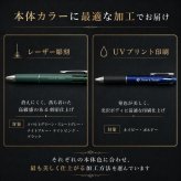 1本～ ジェットストリーム多機能ペン 4&1 07 レザー彫刻 名入れボールペン ノック式多機能ペン ジェットストリームインク 小ロットOK ノベルティ 販促品 記念品 粗品 企業向け 展示会用 景品 大量発注OK