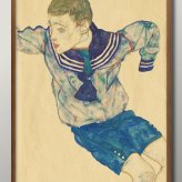 日本製 エゴン シーレ A3 サイズ ポスター アート おしゃれ 絵画 インテリア 北欧 イラスト マット紙 艶消し アートパネル 額 フレーム デザイン 壁掛け ギフト 新築祝い ディスプレイ  速達 送料無料