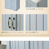 収納家具 ラック フレンチカントリー 扉付き キャビネット 幅60 リビングキャビネット 木製キャビネット リビング収納 棚 姫