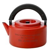 名入れ やかん フラットケトル レッド 琺瑯 ホウロウ 2.3 ガス IH 両対応 茶こし ラッピング ギフトバッグ プレゼント 父の日 母の日 誕生日 夫婦 結婚祝い 敬老の日 新築祝い