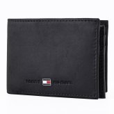 高品質ヨーロッパ輸入モデル トミーヒルフィガー TOMMY HILFIGER 二つ折り財布 小銭入れ付き メンズ レディース JOHNSON MINI CC FLAP COIN ブラック AM0AM00662 002 BLACK ウォレット 折財布 送別会 誕生日 結婚祝い 結婚式 彼氏 息子 夫 男性 名刺入れ 高級 父の日 母の日 即日発送
