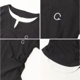 tシャツ レディース 長袖 通販 カットソー 重ね着風トップス レイヤード風ロンT カジュアル きれいめ無地 スリムフィット 通学通勤 あったか防寒 秋冬ファッション シンプルベーシック フェミニン 柔らかストレッチ ウンドネック トップス シンプル