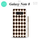 【SC01K】【スマホケース/スマホカバー】【ギャラクシー ノート8】SC01K スマホケース Galaxy Note8 SC-01K カバー ギャラクシー ノート8 アーガイル 黒×赤 nk-sc01k-1401【メール便送料無料】
