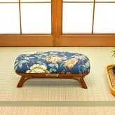 座椅子 アジアン家具 ラタン 1脚 2色展開 イエロー ネイビー 籐製 クッション 軽い 和風 和モダン 家具 和室 リビング 誕生日 プレゼント 来客用 旅館 ホテル 温泉 温泉旅館 モダン 収納 玄関 母の日 父の日 敬老の日 イス チェア
