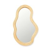ferm LIVING ファームリビング 壁掛けミラー Pond Mirror ポンドミラー ラタン M 壁掛け鏡 北欧インテリア 家具 おしゃれ ミラー ウォールミラー 北欧ブランド 人気 おすすめ