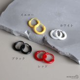 樹脂 カラフル ミニ フープピアス 8カラー 2点 16点セット レディース 小さめ ラウンド 丸型 シンプル かわいい ポップ カジュアル 差し色 耳元 アクセサリー デイリー おしゃれ ミニマル さりげない 軽い着け心地 日常