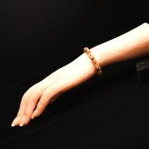 天然石ブレスレット【濃密に輝く黄金のルチル】7mm 太陽放射ルチルクォーツ AAAランク 一点物【GHB215】浄化発送 京海堂