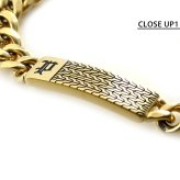 ポリス ブレスレット メンズ ブランド POLICE CHAINMALE プレート GB0078102 ゴールド アクセサリー