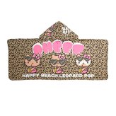 サンリオ 日焼けキティ 冷感タオルポンチョ ブラウン/レオパード プール用品 Sanrio