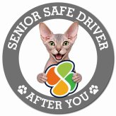 カーサイン 高齢者マーク SENIOR SAFE DRIVER ドンスコイ マグネット 強力 直径13cm 肉球 日本製 車 ステッカー