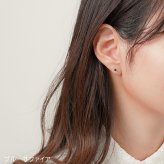 セカンドピアス チタン つけっぱなし 純チタン 天然石 3mm サファイアほか貴石 プレゼント
