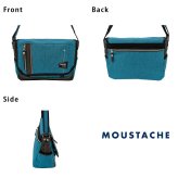 【MOUSTACHE】jlg4654 ショルダーバッグ 斜め掛け 肩掛け かばん 通勤 普段使い 使いやすい シンプル おしゃれ 軽量 メンズ プレゼント ギフト 父の日 ブラック