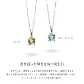 シトリン ブルートパーズ ネックレスプラチナ ネックレス 11月誕生石 一粒 PT950 プラチナ950 白金 チェーン 長さ選べる 40cm 45cm 50cm ギフトラッピング可能 シンプル 華奢 上品 Rapture 彼女 妻 女性 レディース 誕生日 プレゼント ハロウィン 【品番：CG-RSP-29051PT-11】